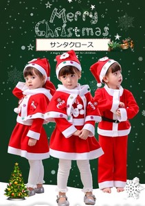 Costume Christmas Santa Claus Kids Autumn/Winter