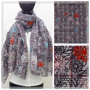 Shawl Pudding Floral Pattern Embroidered Stole Autumn/Winter 2023