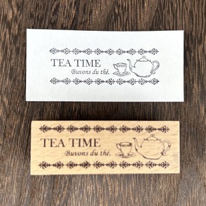 Stamp Tea Time Wood Stamp