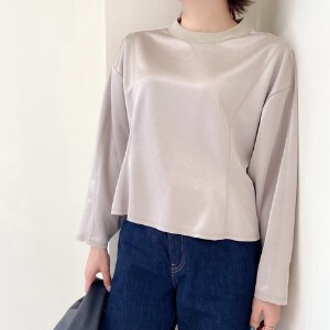Button Shirt/Blouse Pullover Satin