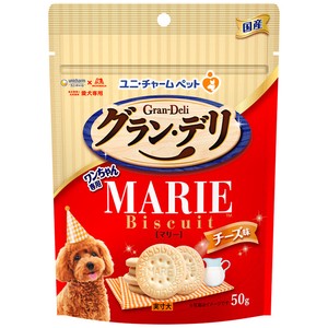 ［ユニ・チャーム］グラン・デリ ワンちゃん専用マリービスケット チーズ味 50g