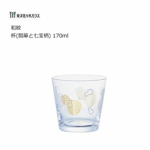 冷酒グラス 和紋 杯 瓢箪と七宝柄 170ml  東洋佐々木ガラス BT-20206-J431