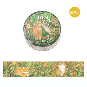 Washi Tape Foil Stamping Flower and Kitty Hide-and-seek M