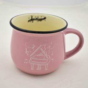 【音楽雑貨】ピアノデザインマグカップ