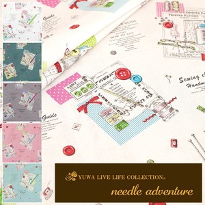 有輪商店 YUWA  シャーティング  ”needle adventure”  [A:White] / 全5色 /生地 布/824815