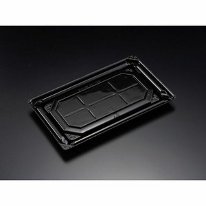 寿司容器 リスパック バイオPET 美枠板 25-15B 黒