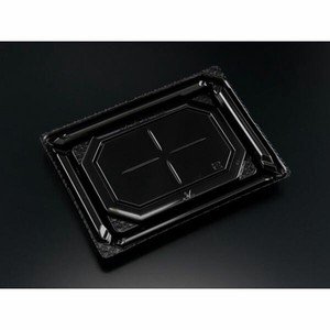 寿司容器 リスパック バイオPET 美枠板 20-15B 黒