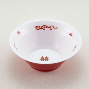 麺容器 青葉紙業 ラーメン 中(本体)龍外赤(900)