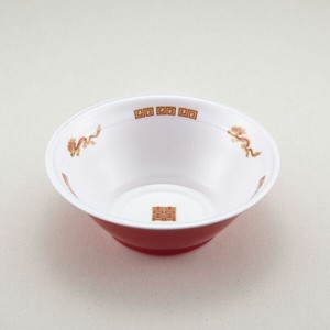 麺容器 青葉紙業 ラーメン 大(本体)中華外赤(600)