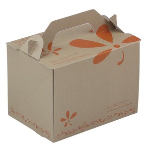 ヤマニパッケージ ケーキ箱 サイドオープンキャリー シトロン #5
