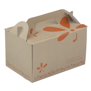 ヤマニパッケージ ケーキ箱 サイドオープンキャリー シトロン #6
