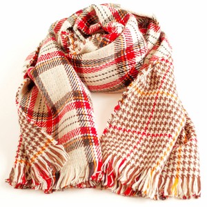 Thick Scarf Reversible Scarf Check Stole Autumn/Winter