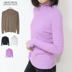 Sweater/Knitwear Knitted High-Neck Autumn/Winter