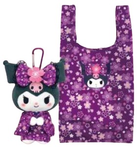 Reusable Grocery Bag Kimono Sanrio Characters KUROMI Sakura Reusable Bag Plushie