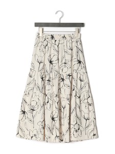 Skirt Floral Pattern Flocking Finish Tiered 2023 New