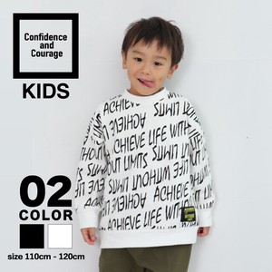 Kids' 3/4 Sleeve T-shirt Oversized Large Silhouette Brushed Lining