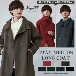 Coat Long Coat Large Silhouette 3-way