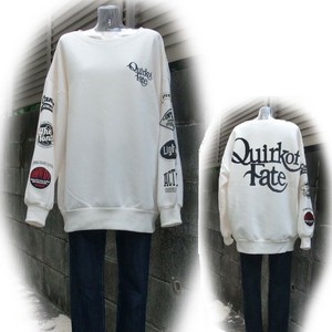 Sweatshirt Pullover Pudding Brushed Lining Embroidered Patch
