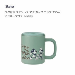 フタ付き ステンレス マグ カップ コップ 330ml  ミッキーマウス Mickey スケーター STMG4N