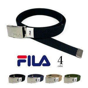 全4色 FILA フィラ 日本製 ロゴ バックル デザイン ロングガチャベルト 幅3cm GIベルト ダンス（5fm023）