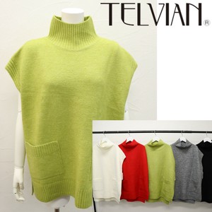 Sweater/Knitwear Knitted Double Pocket High-Neck