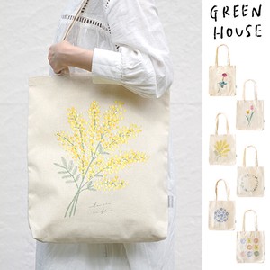Tote Bag Botanical L size Embroidered NEW