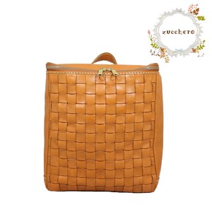 Backpack Zucchero Leather SARAI Large Capacity Genuine Leather Ladies'