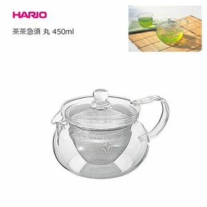 茶茶急須 丸 450ml 耐熱ガラス HARIO ハリオ CHJMN-45T
