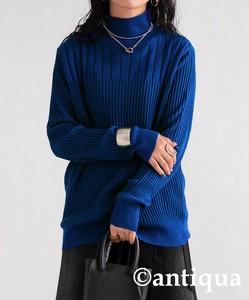 Antiqua Sweater/Knitwear Color Palette Knitted Long Sleeves Tops Rib Ladies' Autumn/Winter