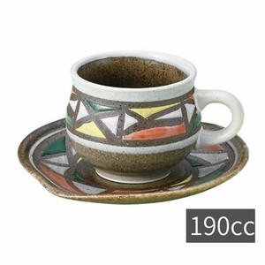 Mino ware Cup & Saucer Set Coffee Cup and Saucer Kaleidoscope M Made in Japan