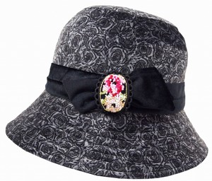 Hat/Cap Floral Pattern Velour