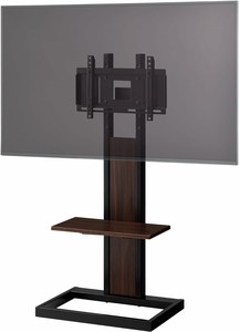 ハヤミ工産 テレビスタンド 壁寄 43v型まで対応 ブラック KF-240B