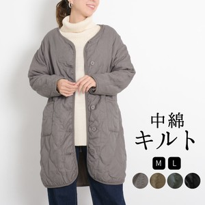 Coat Cotton Batting Quilted Flip Side Fleece Outerwear