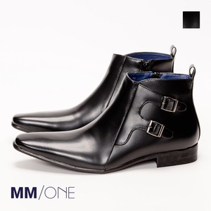 [ 在庫限り SALE ] ダブルモンク サイドジップブーツ 革靴 メンズ MPB1251-4 [ MM/ONE / エムエムワン ]