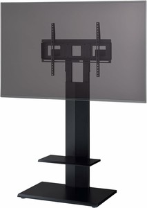 ハヤミ工産 テレビスタンド 壁寄 65v型まで対応 ハイタイプ ブラック KF-865
