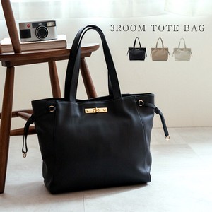 Tote Bag Pocket Genuine Leather Simple