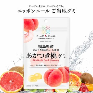 ご当地グミ ニッポンエール 福島県産 あかつき桃グミ 果実グミ 全国農協食品