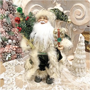 クリスマス・サンタクロース・グリーン･30cm