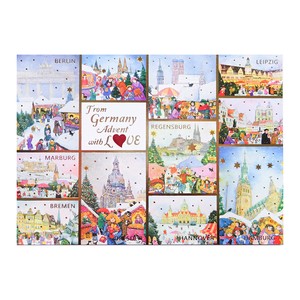 クリスマス ポストカード 輸入カード EU製 ドイツ 欧州各都市のクリスマスマーケットシリーズ ”ドイツ"