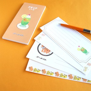 Adelia Retro Letter set Memo Ippitsusen Letterpad Made in Japan