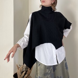 Sweater/Knitwear Poncho Tops