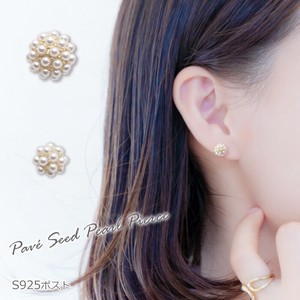 Pierced Earrings Silver Post sliver 5.5mm
