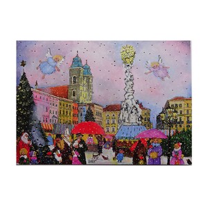クリスマス ポストカード 輸入カード EU製 欧州各都市のクリスマスマーケットシリーズ ”リンツ"