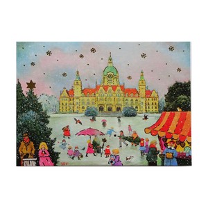 クリスマス ポストカード 輸入カード EU製 欧州各都市のクリスマスマーケットシリーズ ”ハノーファー"