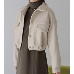 Jacket Wool Blend Outerwear Blouson
