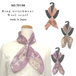 Thin Scarf Floral Pattern Autumn/Winter 2023 Made in Japan