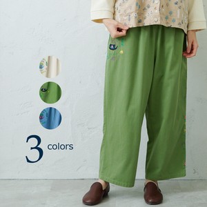 emago Full-Length Pant Design Flower Spring/Summer Embroidered Wide Pants
