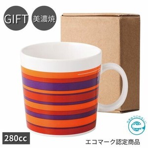 Mino ware Mug Red Gift M Made in Japan