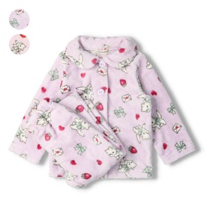 Kids' Pajama Boa Buttons Fleece Front Opening