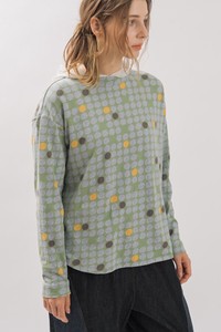 T-shirt Pullover Dot Jacquard 2024 Spring/Summer Made in Japan